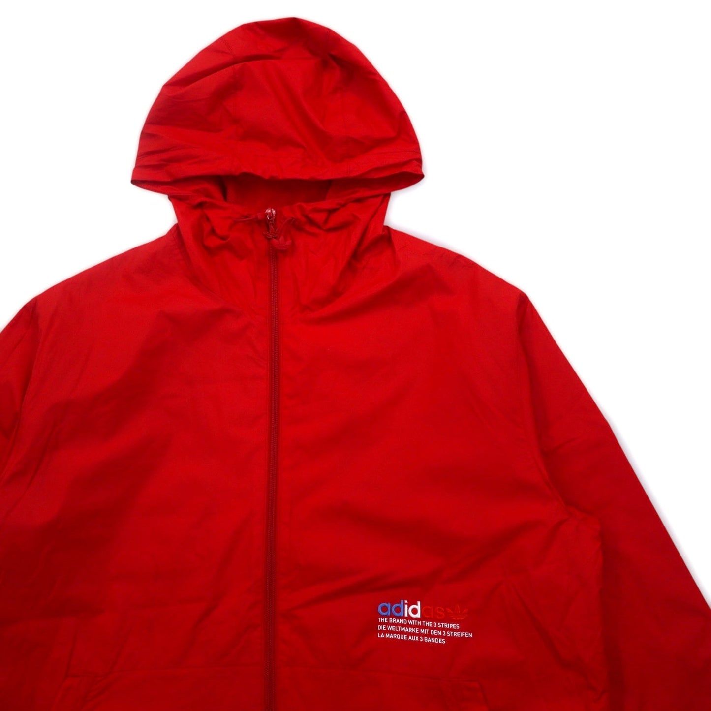 adidas originals アディカラー ウィンドブレーカー ナイロンジャケット M レッド トレフォイルロゴ Adicolor FTO Windbreaker Jacket GN3561