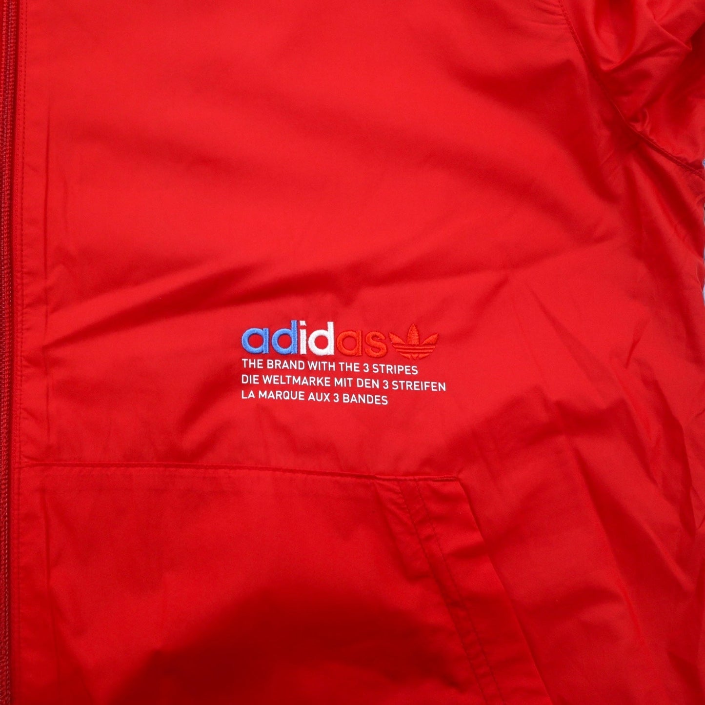 adidas originals アディカラー ウィンドブレーカー ナイロンジャケット M レッド トレフォイルロゴ Adicolor FTO Windbreaker Jacket GN3561