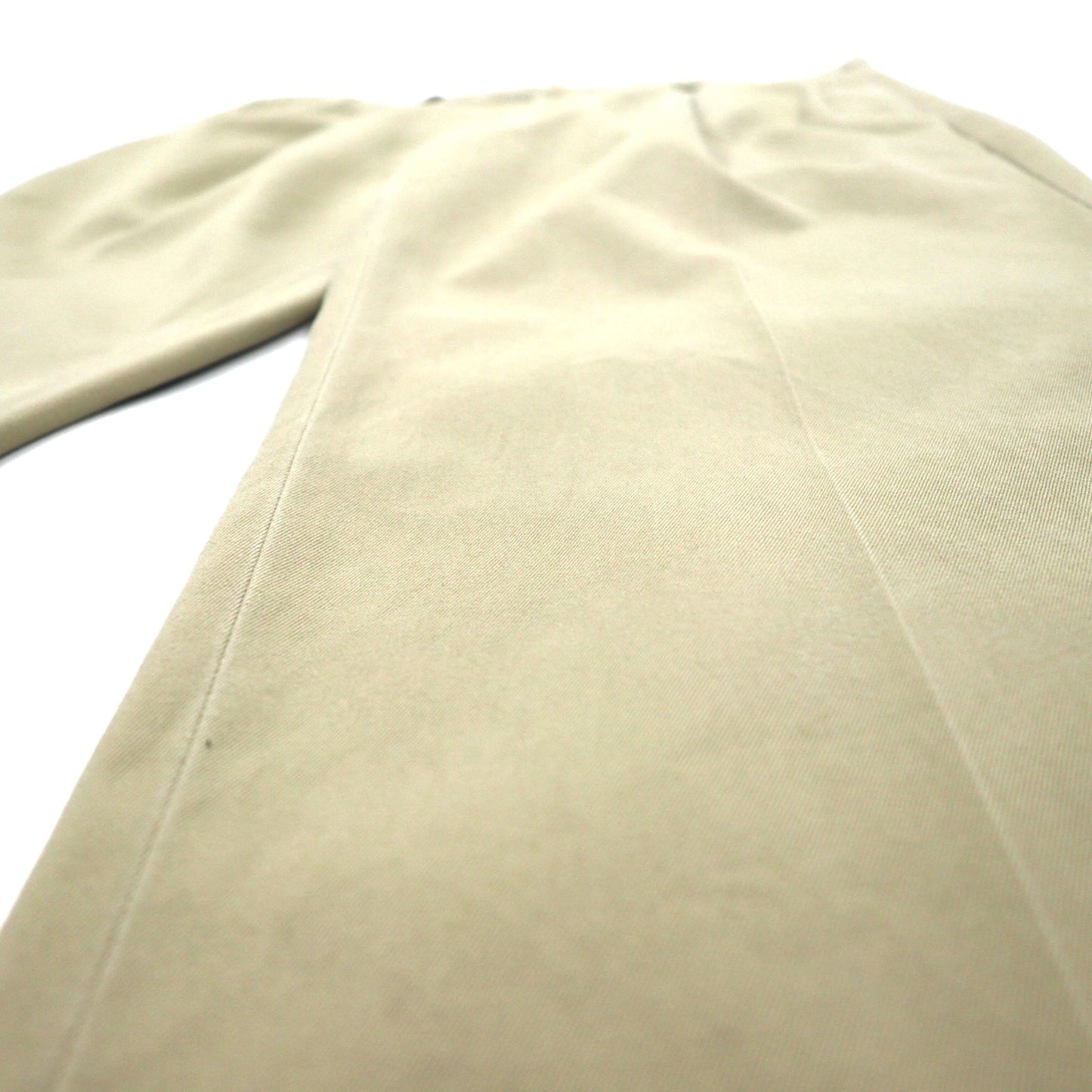 NAUTICA タック ワイド チノパンツ L ベージュ CLASSIC FIT コットン RIGGER
