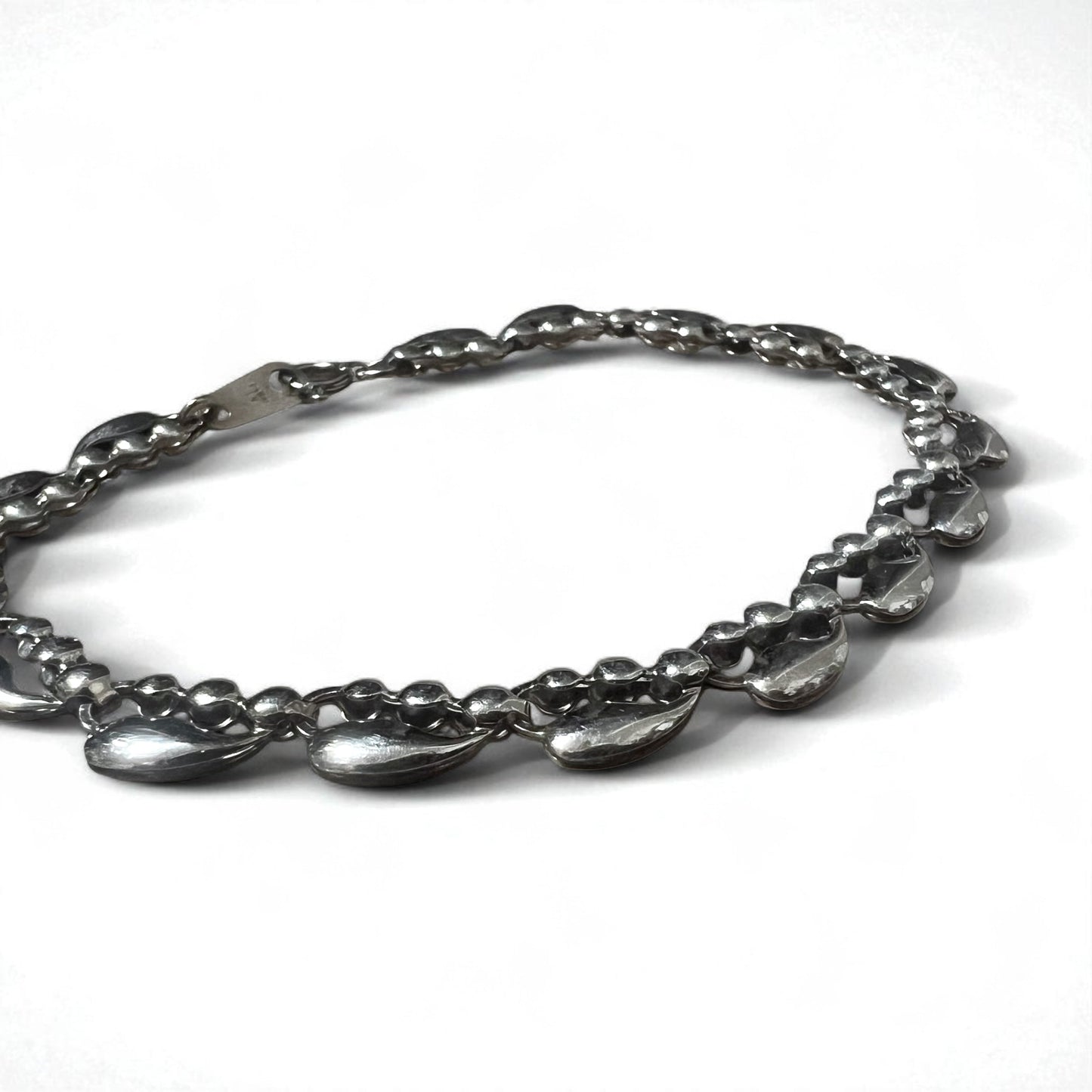 Vintage Silver Bracelet ティアドロップ ブレスレット PT100 SV プラチナ シルバー