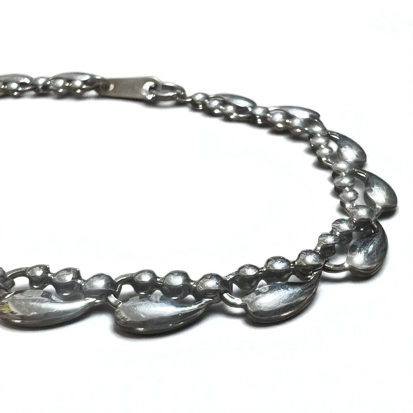 Vintage Silver Bracelet ティアドロップ ブレスレット PT100 SV プラチナ シルバー