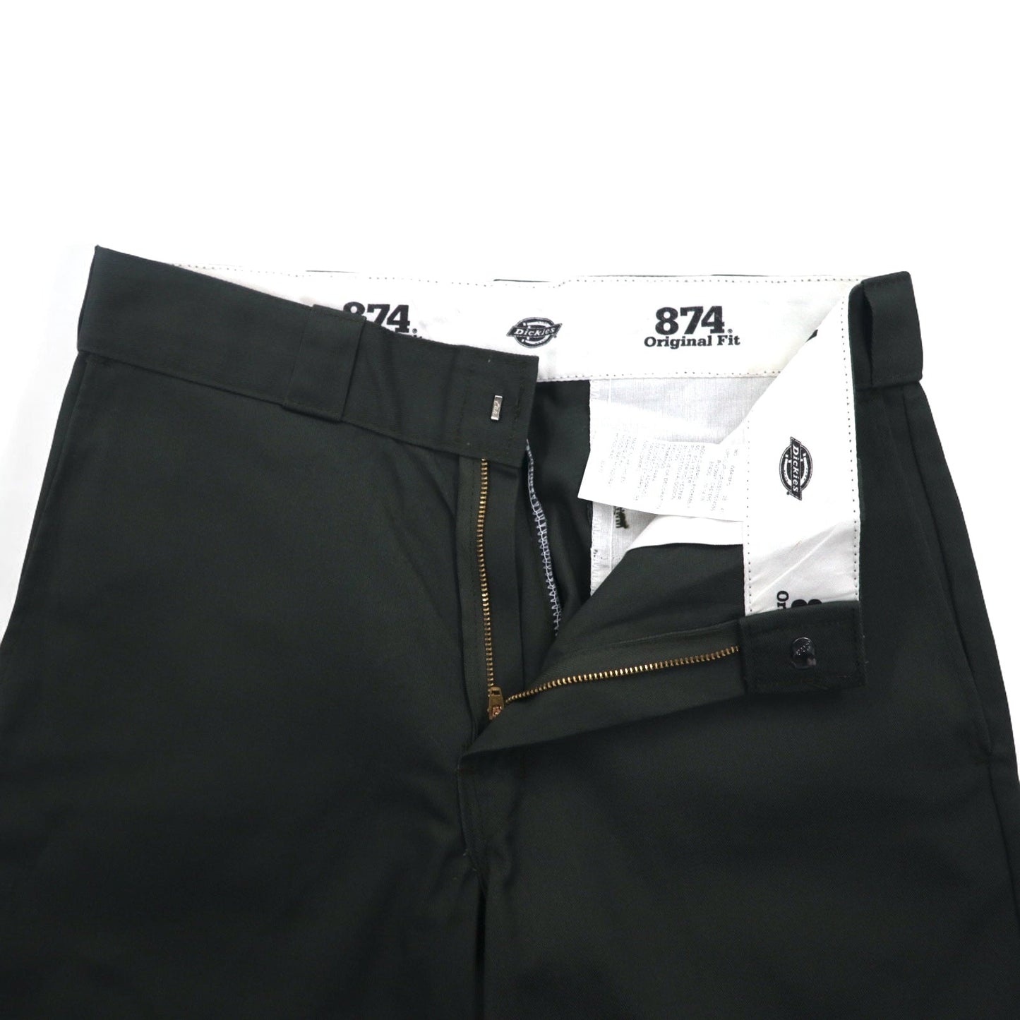 Dickies 874 チノパンツ ワークパンツ M カーキ ポリエステル コットン ホンジュラス製