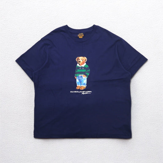 POLO RALPH LAUREN ポロベア Tシャツ 2XL ネイビー コットン POLO BEAR ビッグサイズ