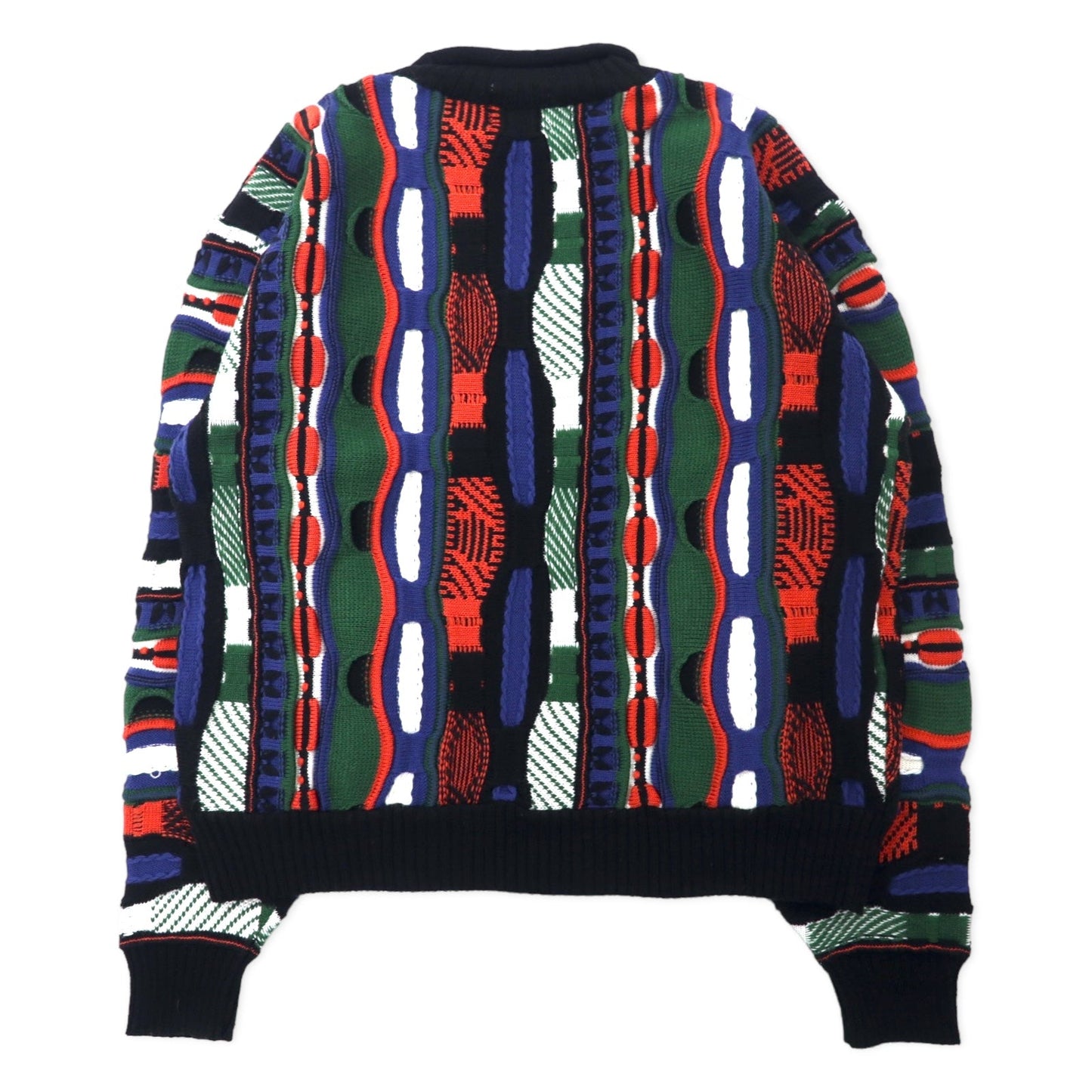 REGA SALINAS 90年代 3Dニット セーター M マルチカラー アクリル 日本製