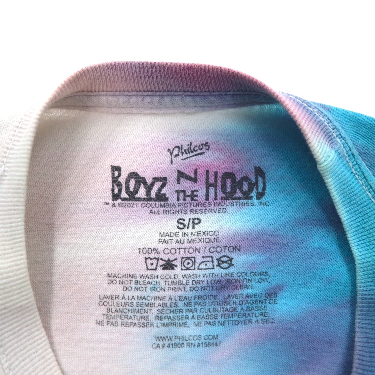 BOYZ N THE HOOD 90年代 ムービー ICE CUBE ヒップホップ ロングスリーブTシャツ ロンT S タイダイ N.W.A. メキシコ製