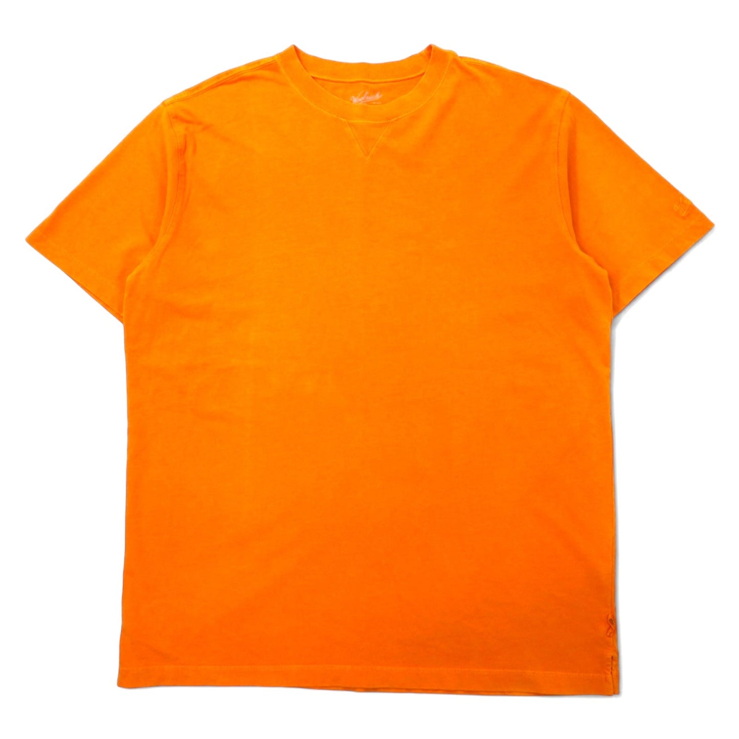 Woolrich ヘビーウェイト Tシャツ XL オレンジ コットン 前V ビッグサイズ