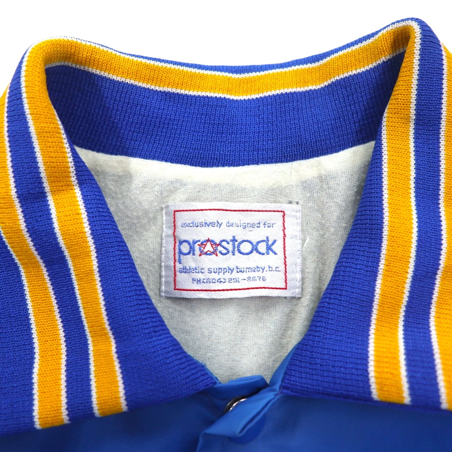 90年代 PROSTOCK ナイロン スタジャン L ブルー LEGION ワンポイント刺繍