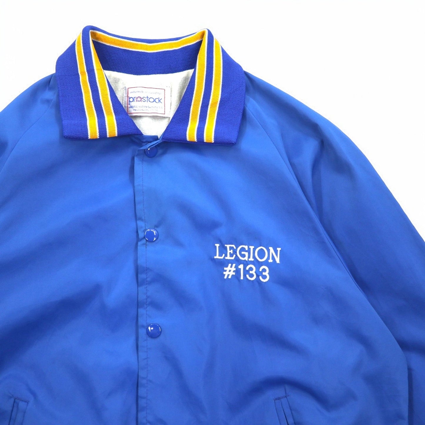 90年代 PROSTOCK ナイロン スタジャン L ブルー LEGION ワンポイント刺繍