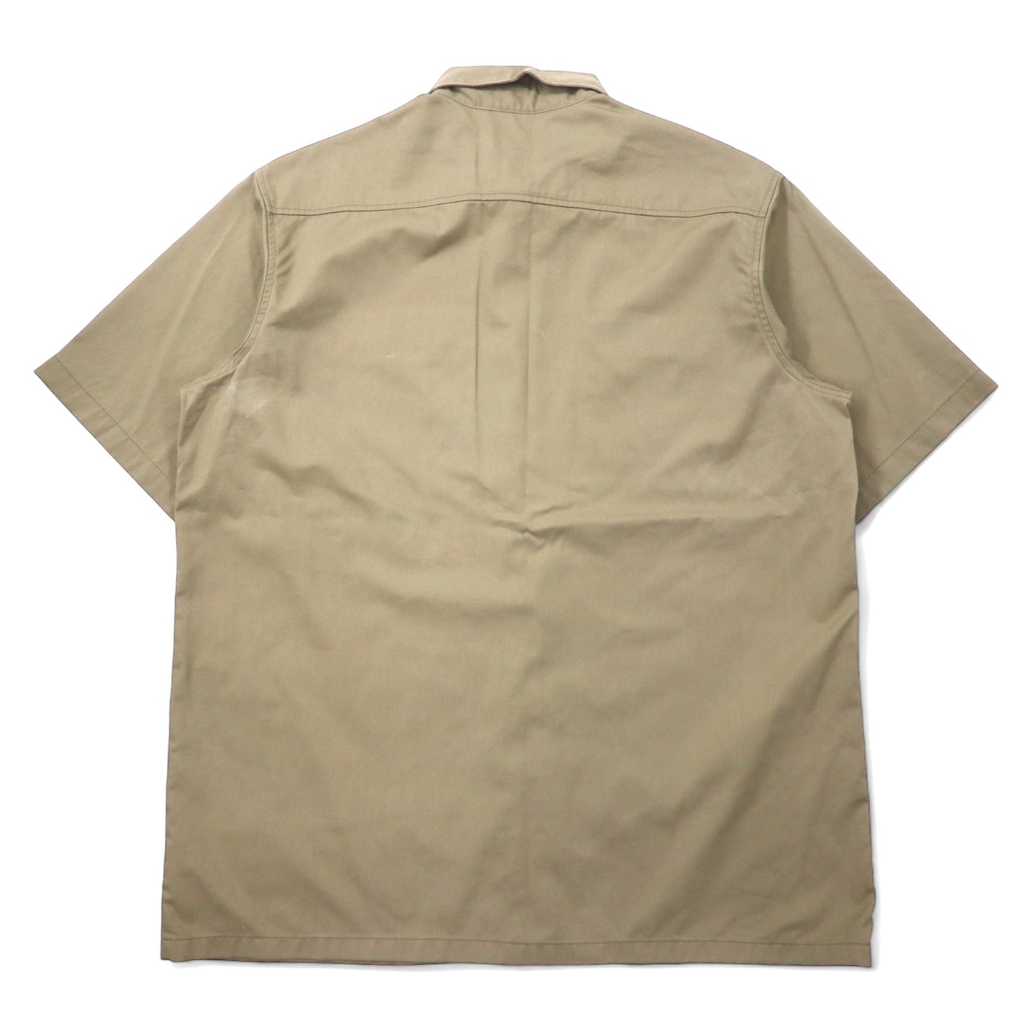 carhartt 半袖ワークシャツ 2XL ベージュ ポリエステル コットン ビッグサイズ ツイル S/S ワークシャツ S223 KHI