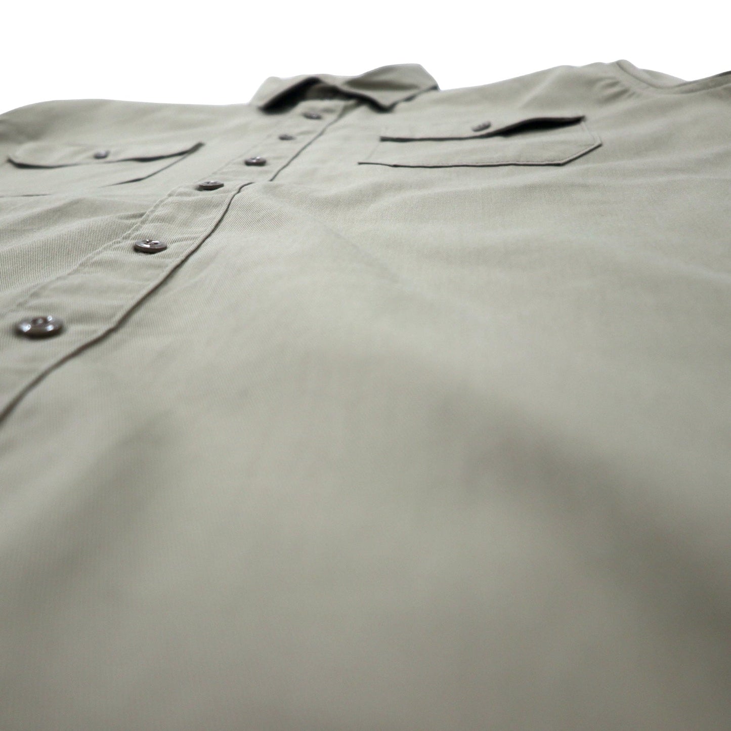 carhartt 半袖ワークシャツ 2XL ベージュ ポリエステル コットン ビッグサイズ ツイル S/S ワークシャツ S223 KHI