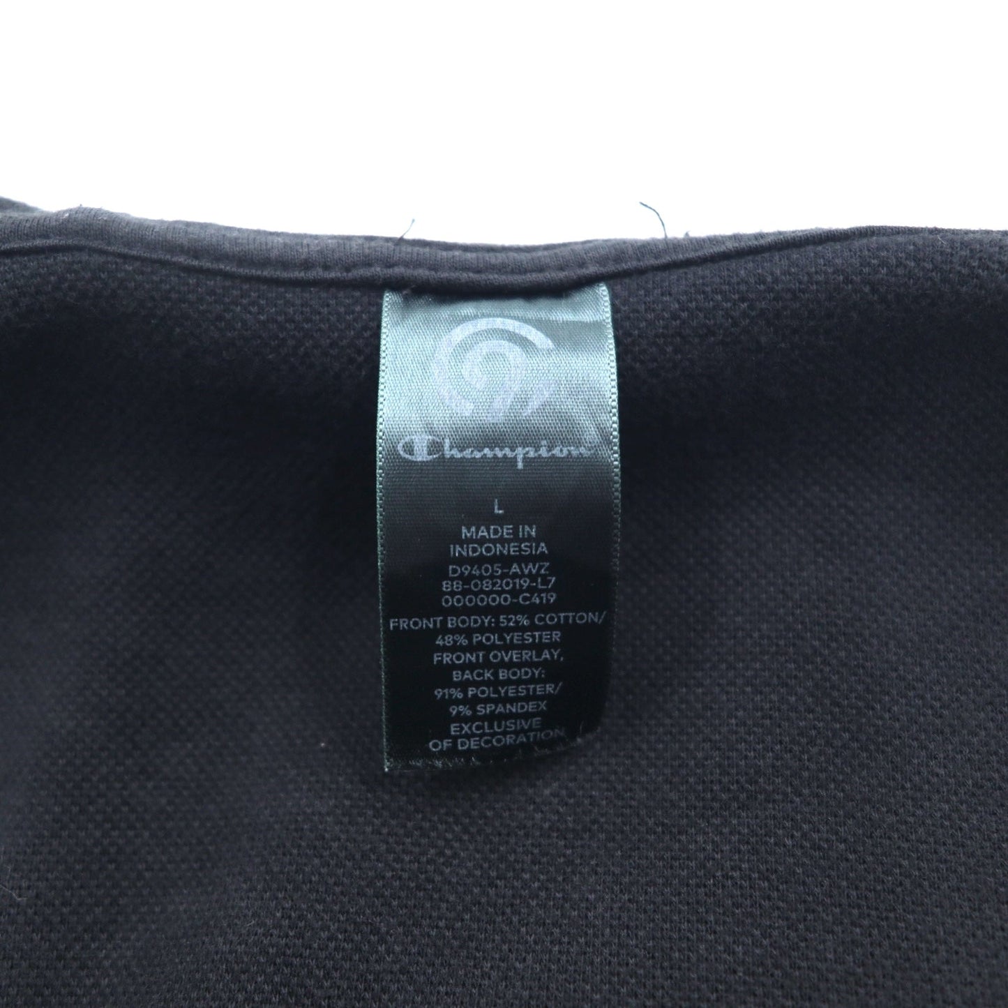C9 by Champion フルジップパーカー L ブラック コットン ポリエステル