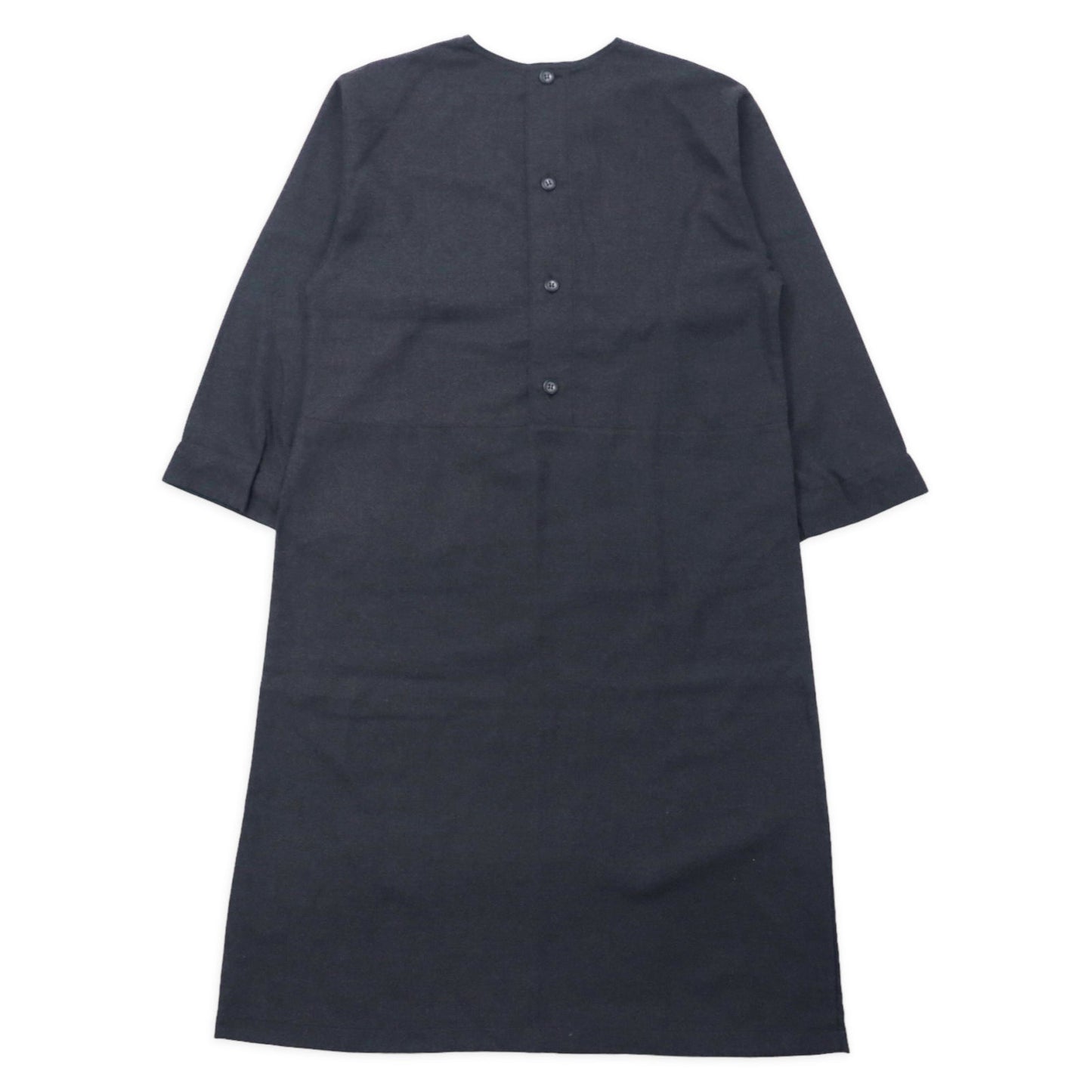 im product ISSEY MIYAKE ワンピース バックボタン FREE グレー ポリエステル レーヨン 日本製 未使用品