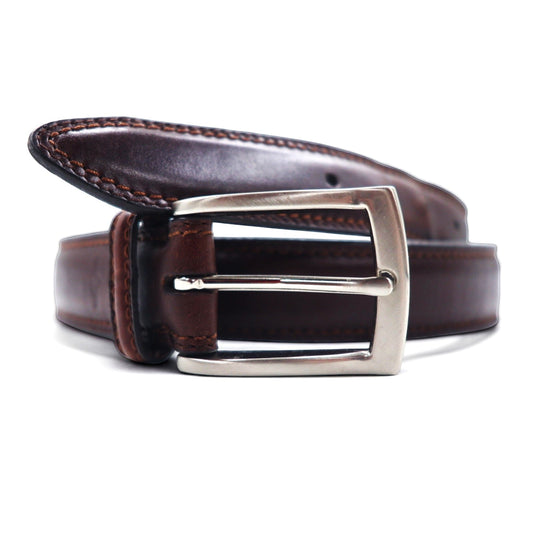DOCKERS ( Levi's ) レザーベルト 46 / 115 ブラウン 17DK0298 シルバー バックル