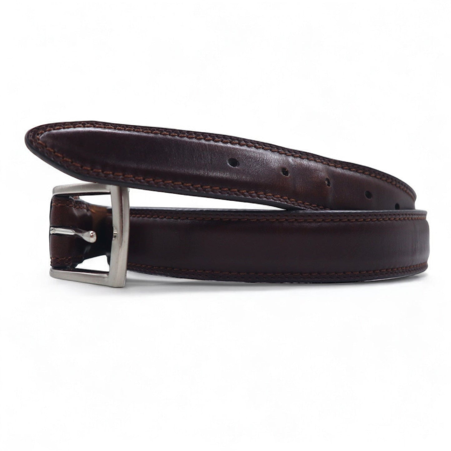 DOCKERS ( Levi's ) レザーベルト 46 / 115 ブラウン 17DK0298 シルバー バックル