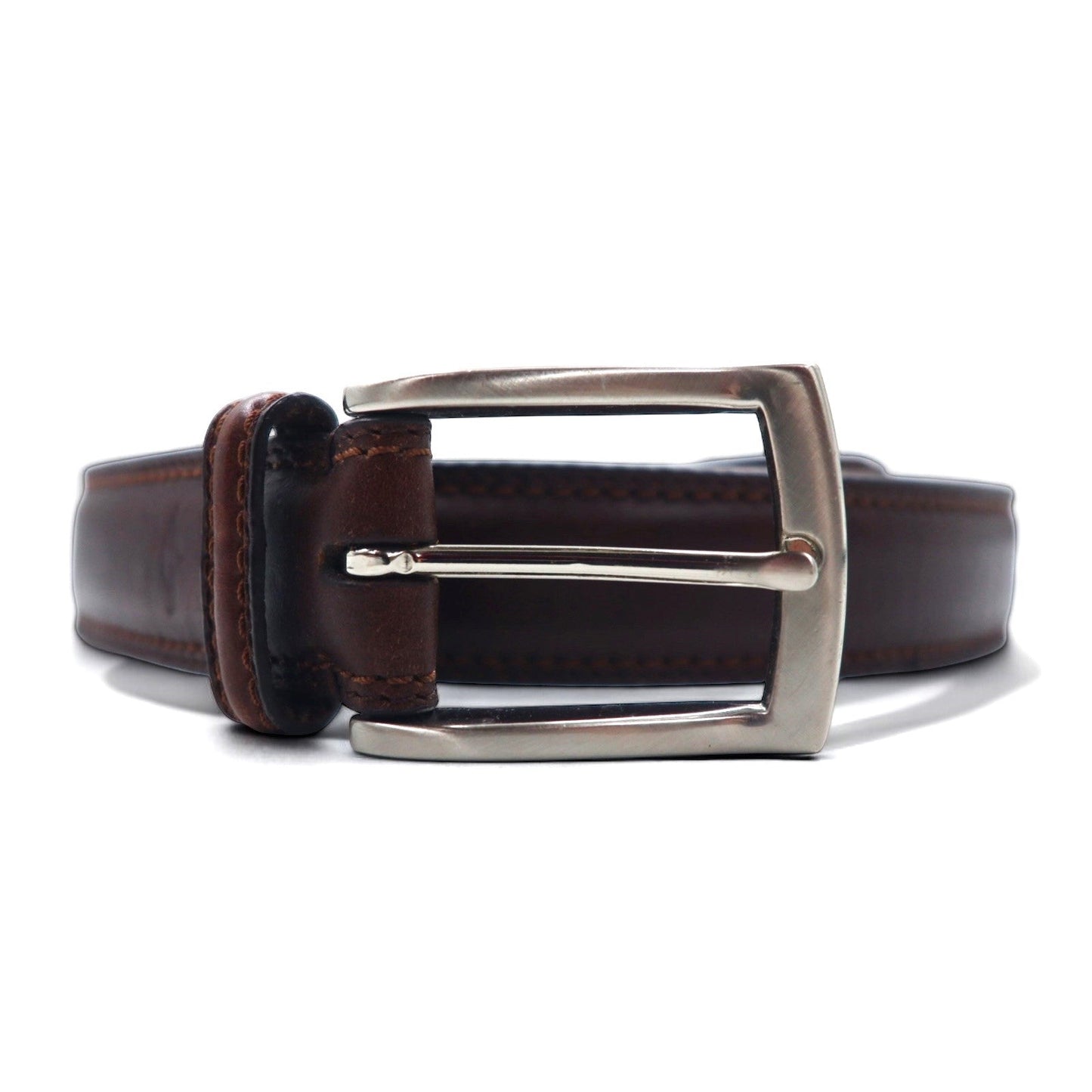 DOCKERS ( Levi's ) レザーベルト 46 / 115 ブラウン 17DK0298 シルバー バックル