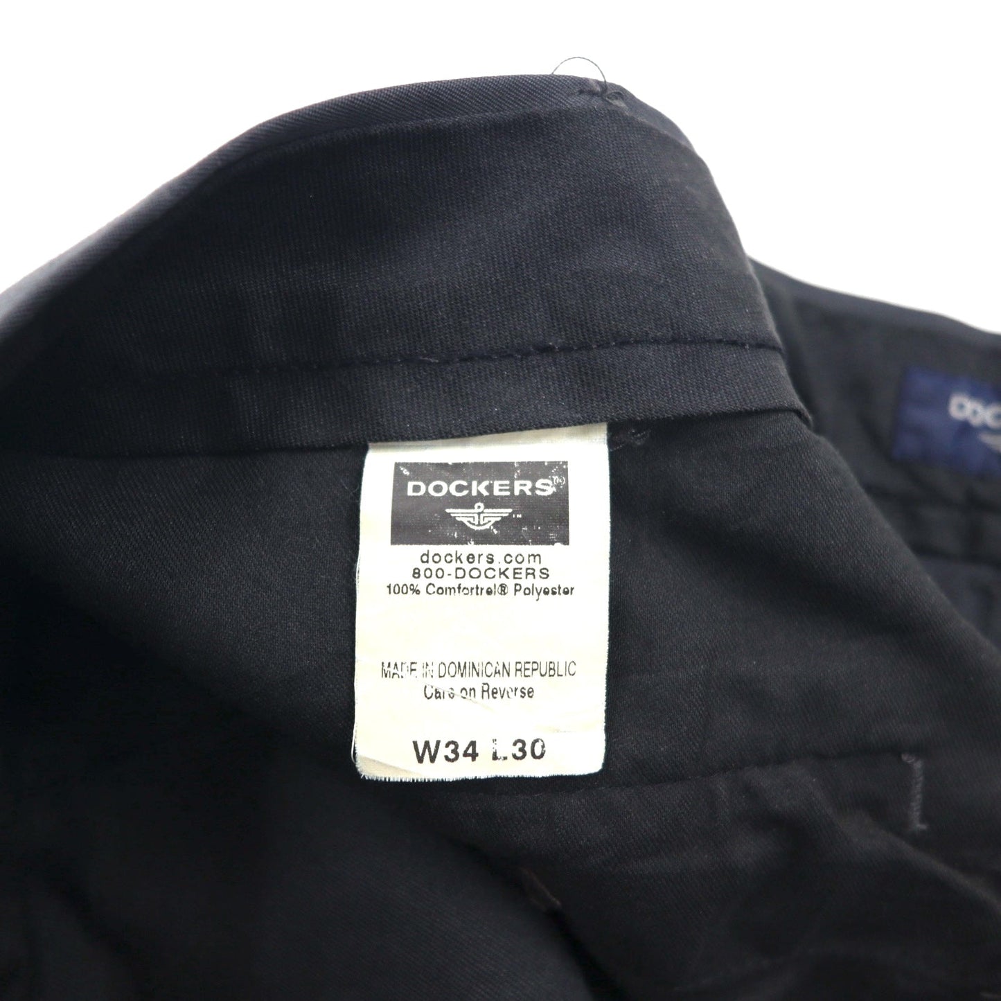 DOCKERS ( Levi's ) 00年代 2タック ワイド スラックスパンツ L グレー ポリエステル