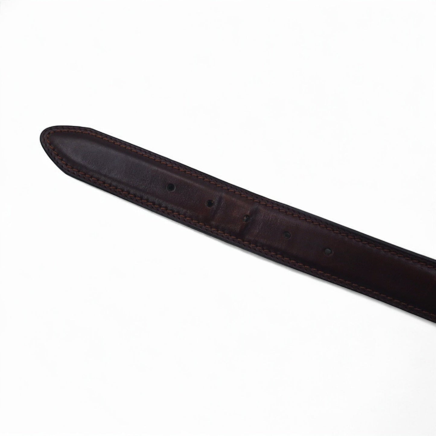 DOCKERS ( Levi's ) レザーベルト 46 / 115 ブラウン 17DK0298 シルバー バックル