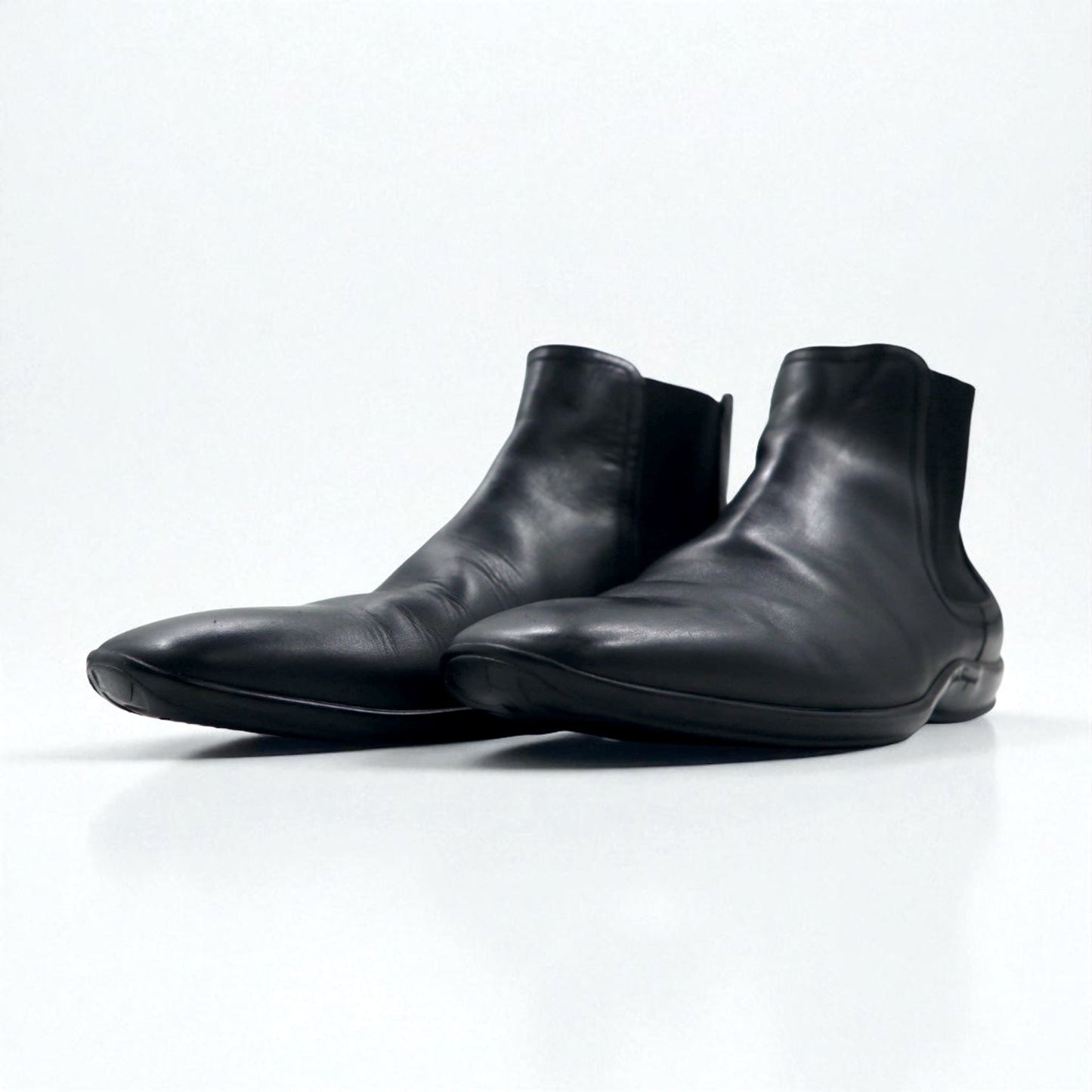 Salvatore Ferragamo サイドゴアブーツ チェルシーブーツ 27cm ブラック レザー VF 20202 D17 イタリア製