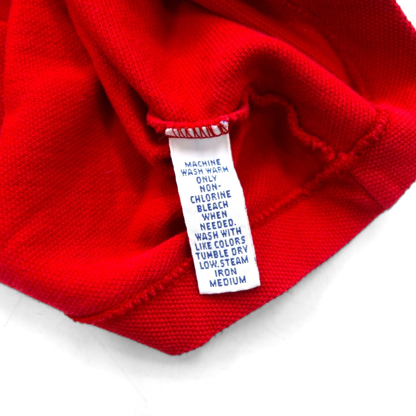 Polo by Ralph Lauren 90年代 シングルステッチ 鹿の子 Tシャツ L レッド コットン スモールポニー刺繍