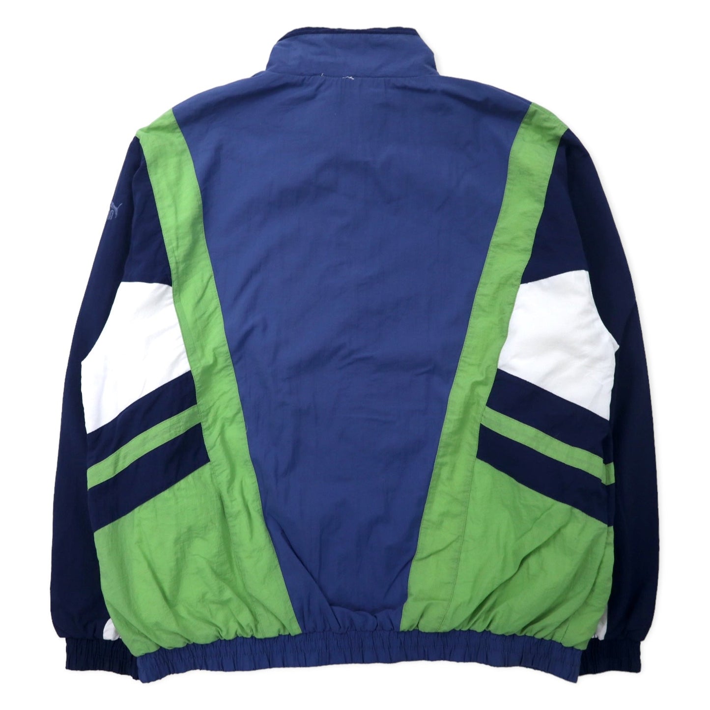 PUMA 90年代 ナイロンジャケット ウィンドジャケット M ネイビー ポリエステル ビッグサイズ
