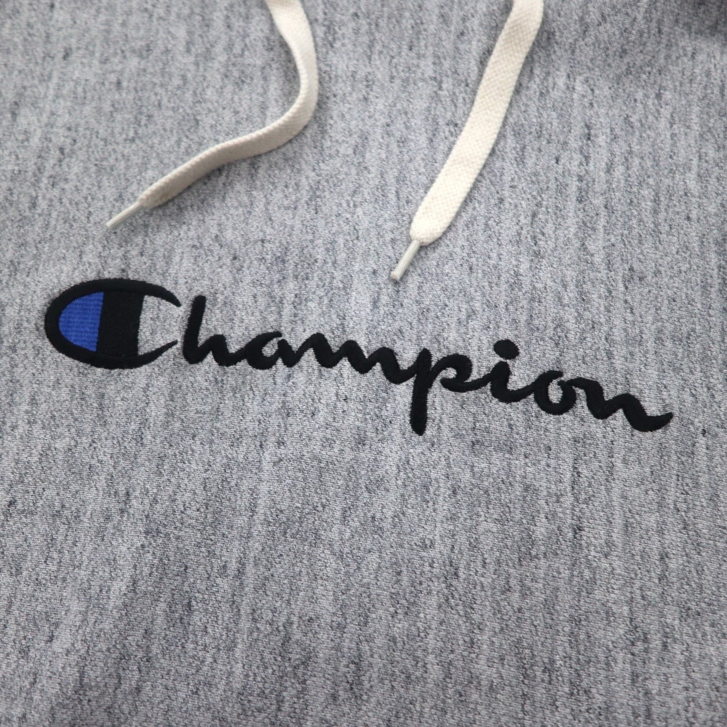 Champion リバースウィーブ REVERSE WEAVE リブライン プルオーバー パーカー M グレー スクリプトロゴ刺繍 C8-S103