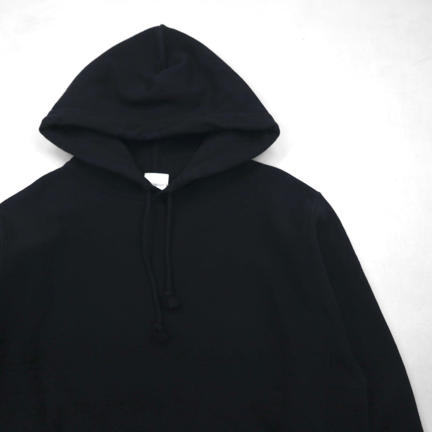Champion リバーズウィーブ REVERSE WEAVE プルオーバーパーカー M ブラック 無地 コットン 裏起毛 青単タグ 復刻 ホンジュラス製