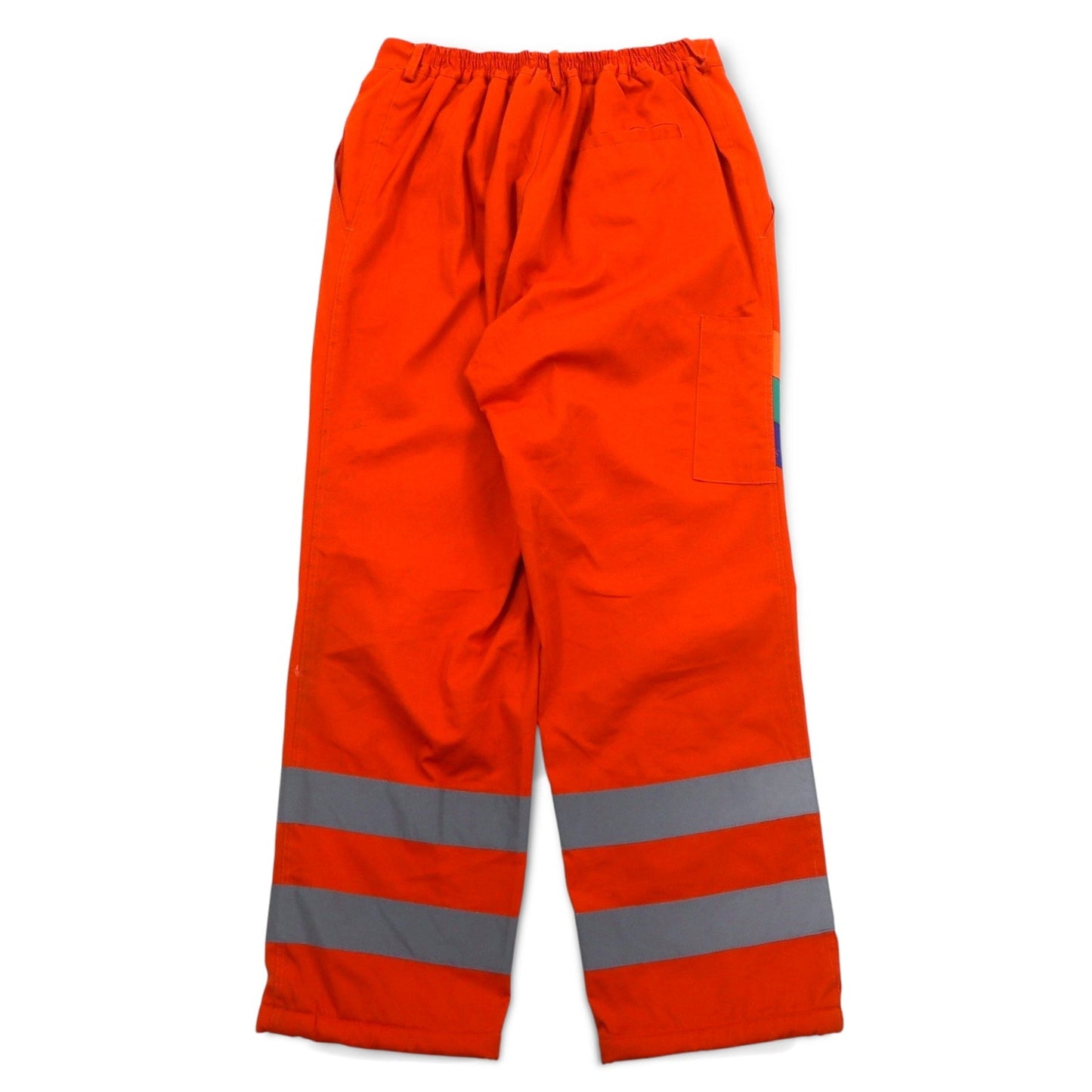 Vintage Euro Work Pants CIV S.A ユーロ ワークパンツ M オレンジ リフレクター