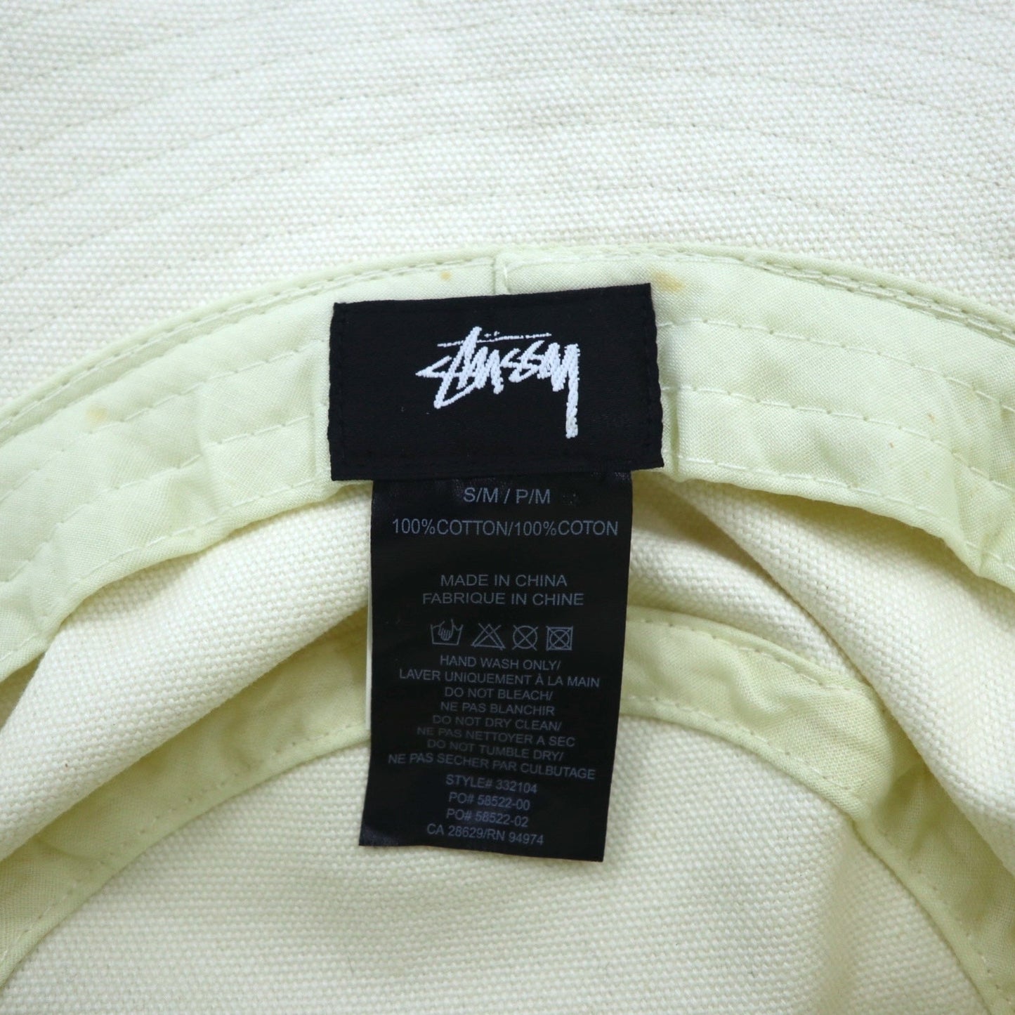 CDG ( COMME des GARCONS ) × STUSSY キャンバス バケットハット S/M CDG CANVAS BUCKET HAT 332104