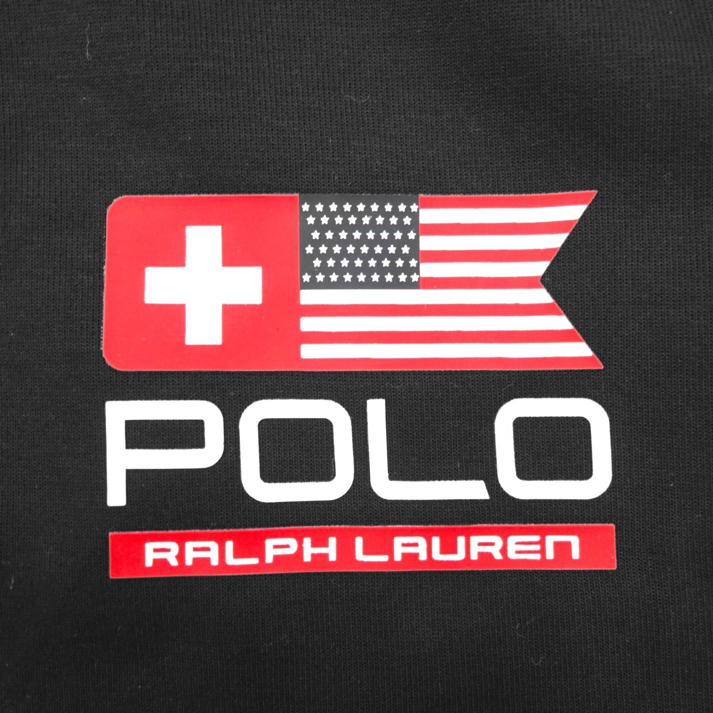 POLO RALPH LAUREN トラックジャケット ジャージ L ブラック ポリエステル コットン