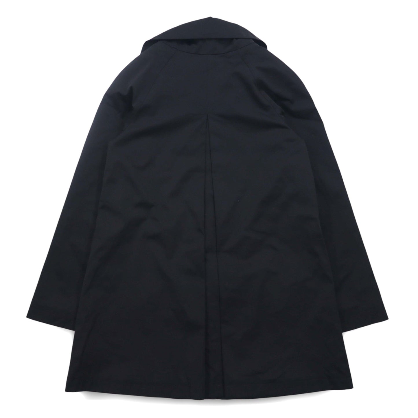 GALLERY スタンドカラー Aライン コート XS ブラック コットン ポリエステル