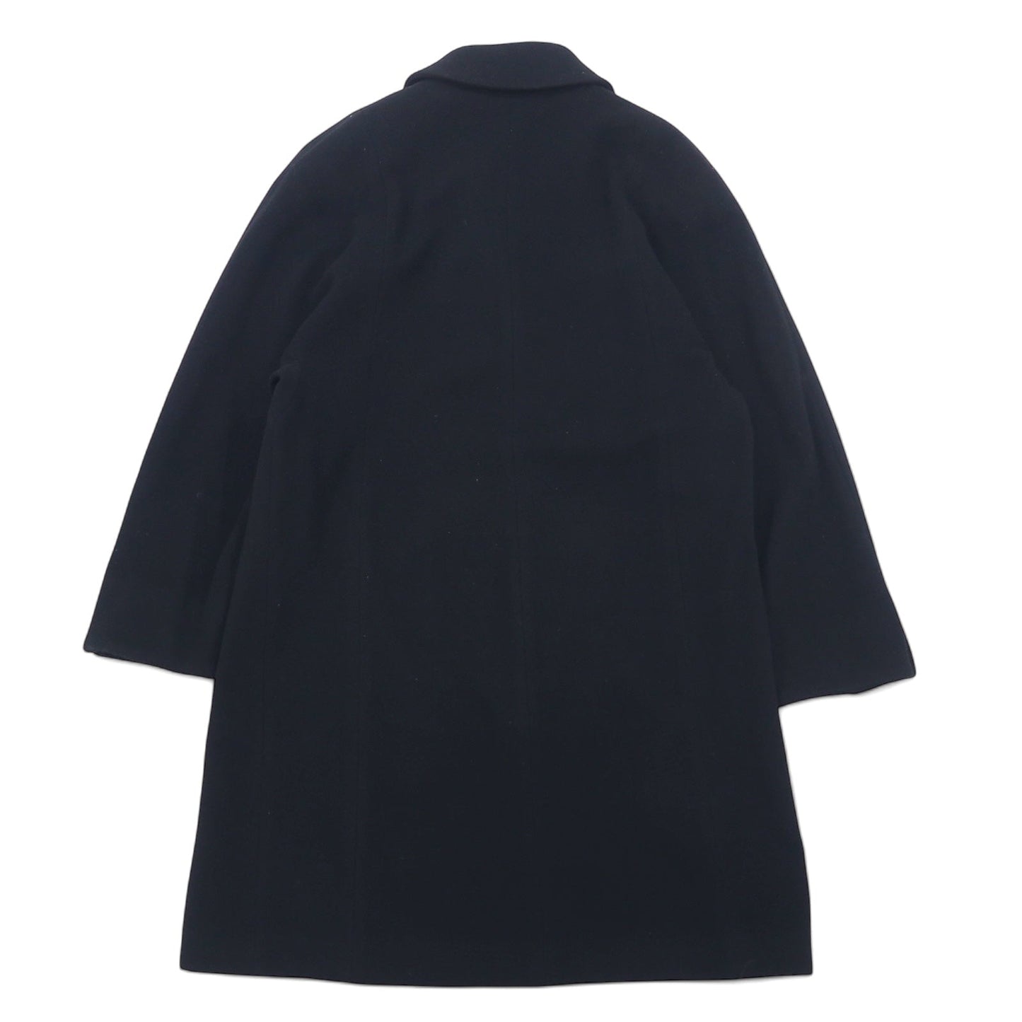 Burberrys スペイン製 カシミヤ チェスターコート M ブラック ウール WOOL & CASHMERE