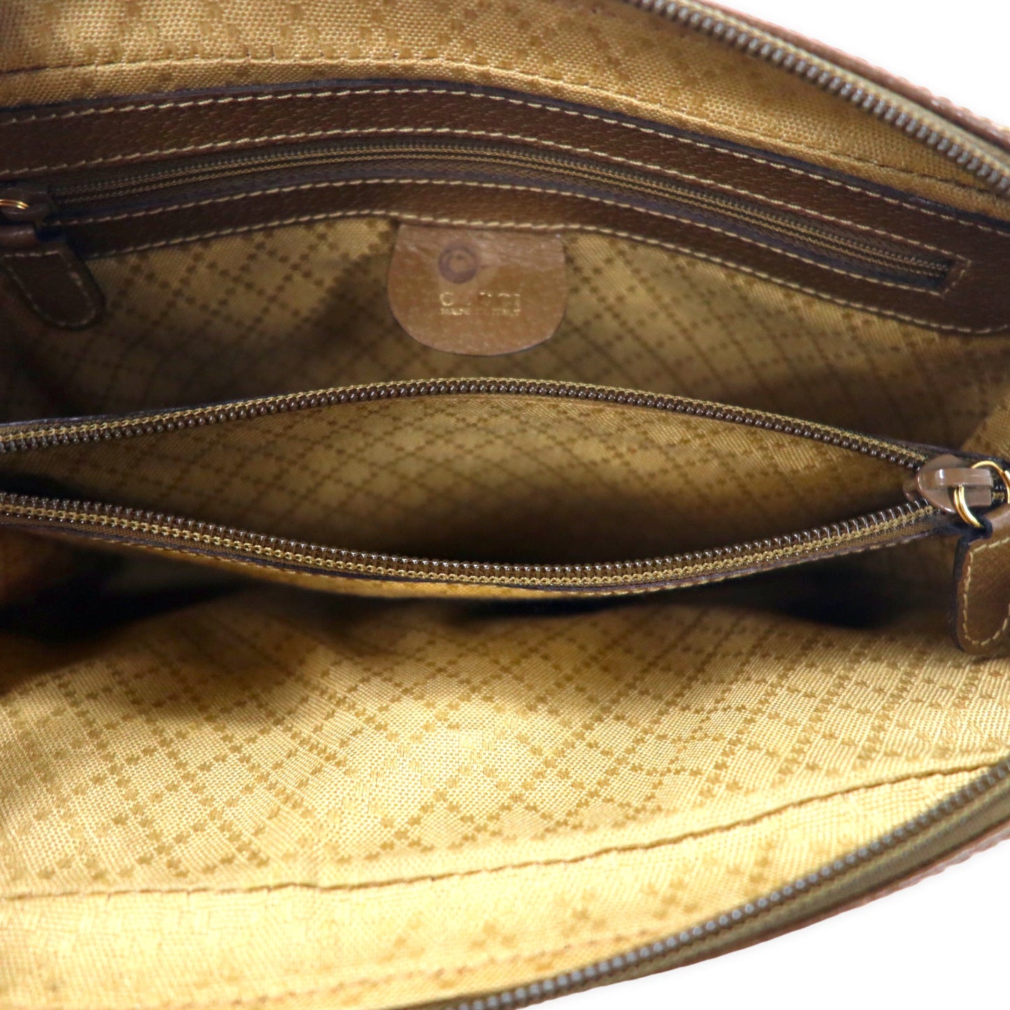 GUCCI セカンドバッグ クラッチバッグ ブラウン レザー 018 3754 3702 イタリア製