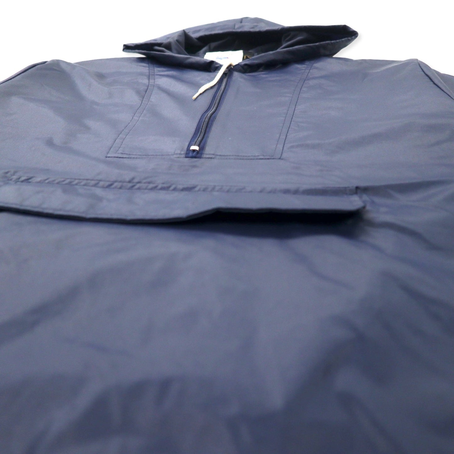 IZOD LACOSTE 80年代 糸巻きタグ アノラックパーカー M ネイビー ナイロン パッカブル
