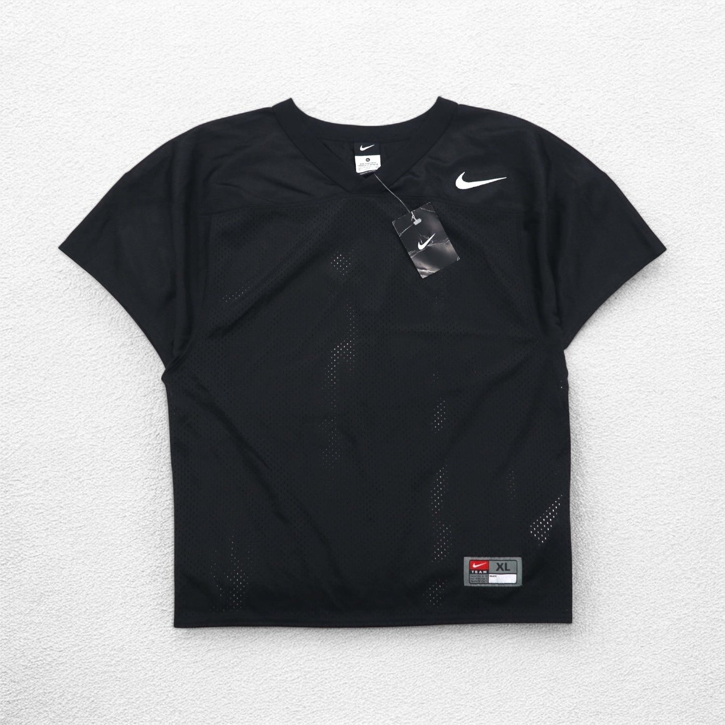 NIKE メッシュ ゲームシャツ XL ブラック ポリエステル スウォッシュ 678434-010 未使用品