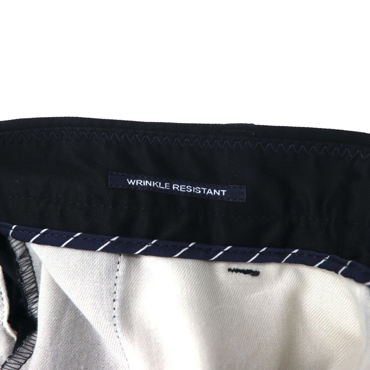NAUTICA 2タック ワイド スラックスパンツ M ブラック RIGGER コットン