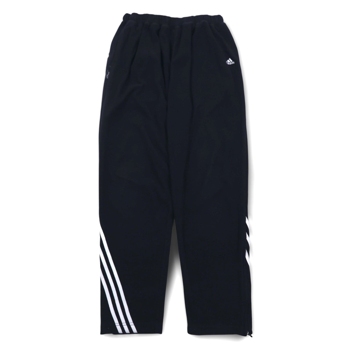 adidas 00年代 フリース イージーパンツ トラックパンツ ジャージ XL ブラック  3ストライプ