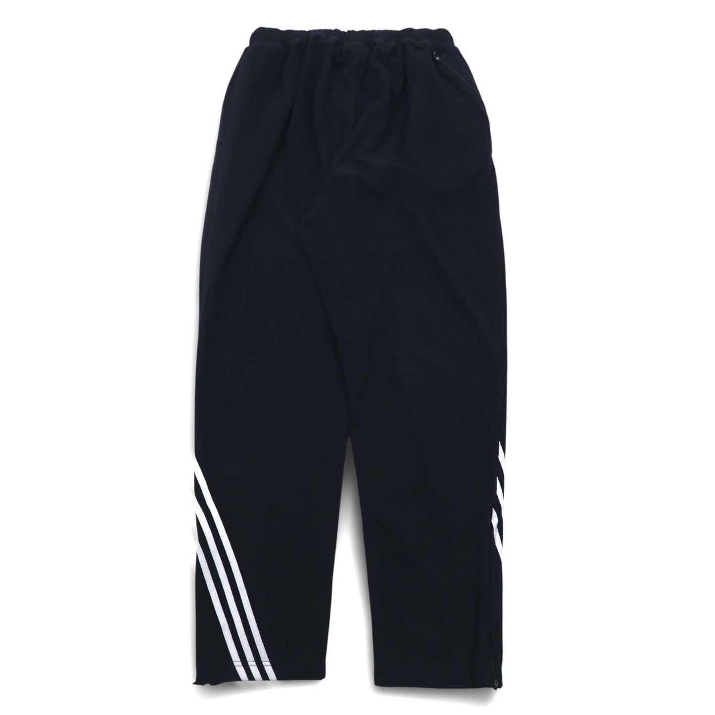 adidas 00年代 フリース イージーパンツ トラックパンツ ジャージ XL ブラック  3ストライプ