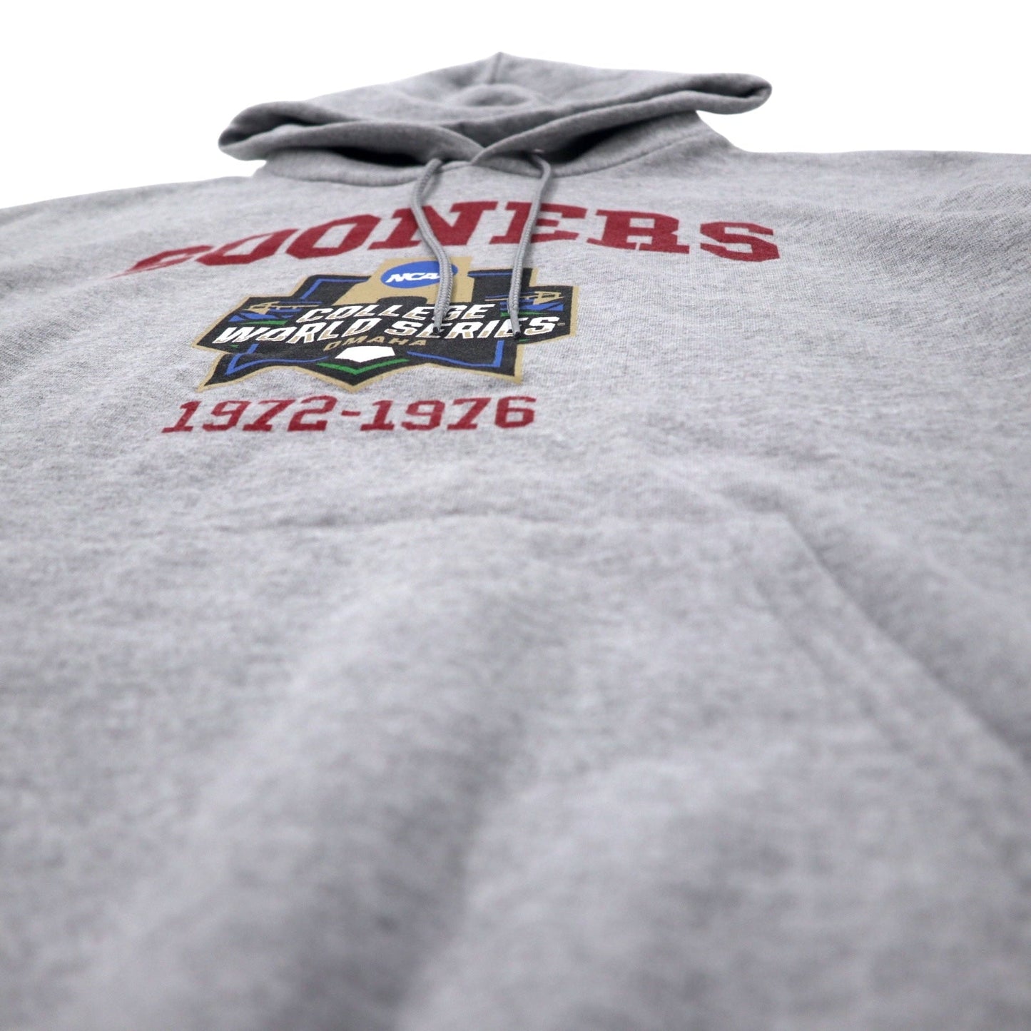 Champion ECO カレッジ プリント パーカー 3XL グレー コットン 裏起毛 NCAA SOONERS ビッグサイズ