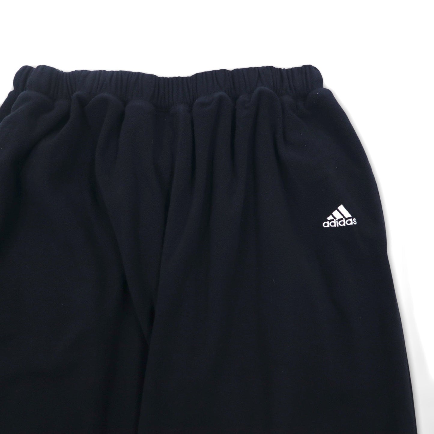 adidas 00年代 フリース イージーパンツ トラックパンツ ジャージ XL ブラック  3ストライプ