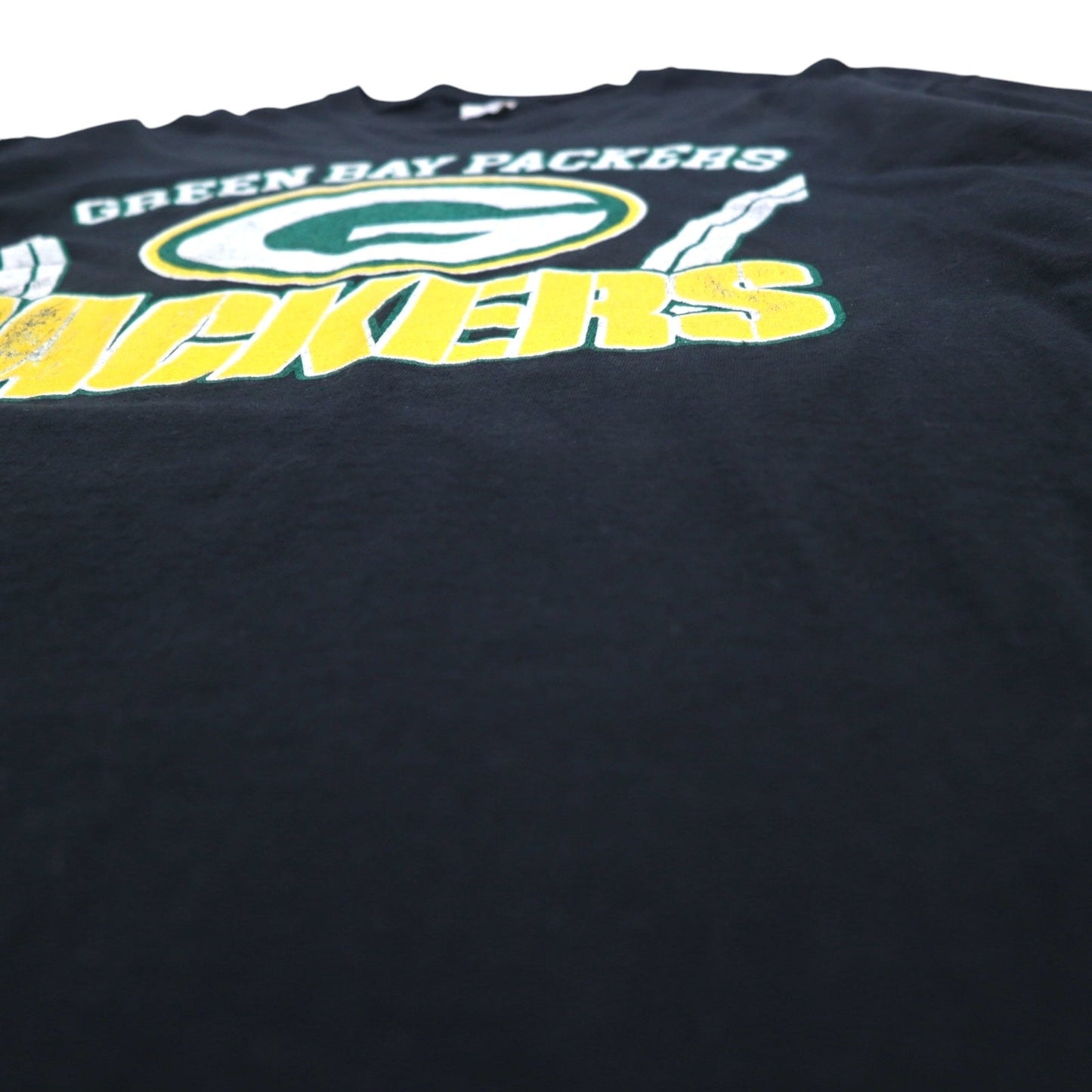 NFL グリーンベイ パッカーズ GREEN BAY PECKERS ロングスリーブTシャツ ロンT XL ブラック ホンジュラス製