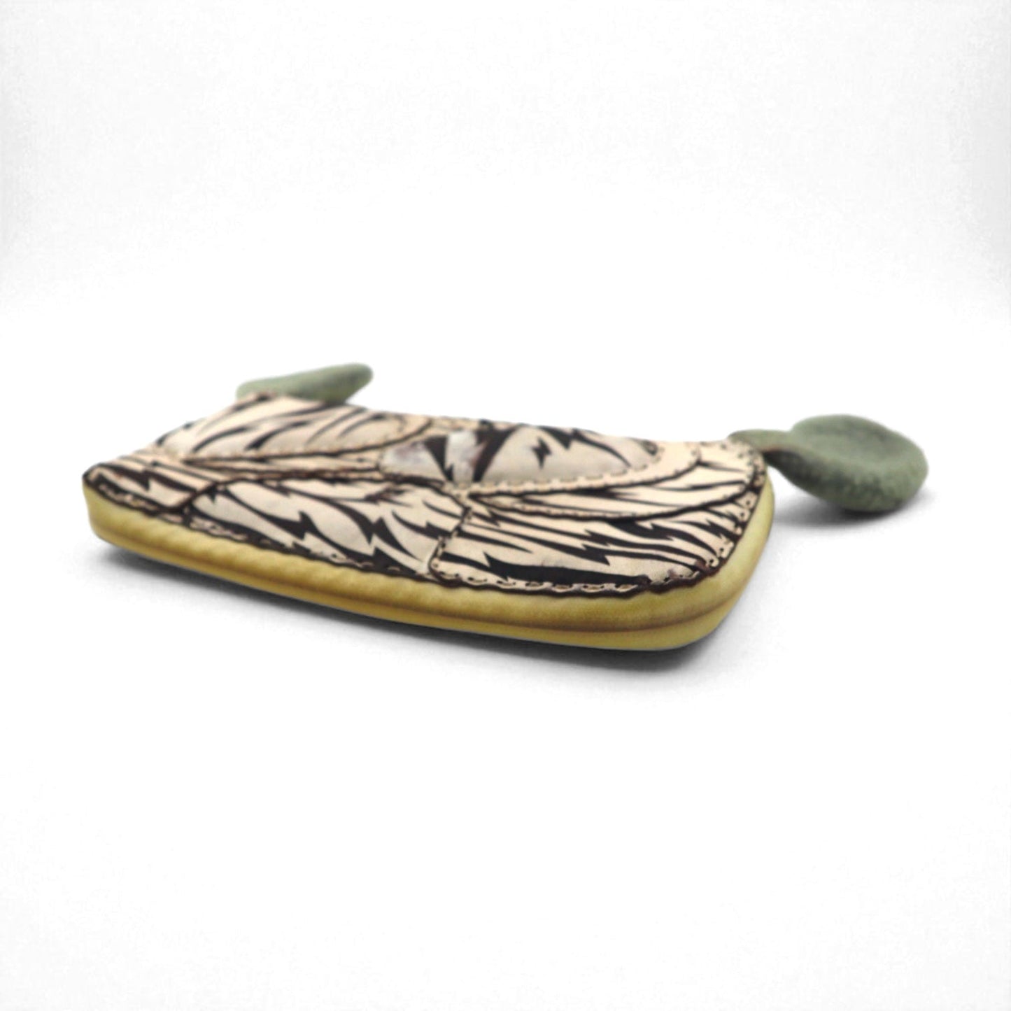 SKOLOCT × Ojaga design 長財布 LONG WALLET ラウンドジップ 総柄 ネオン TSUYOSHI NAKANO