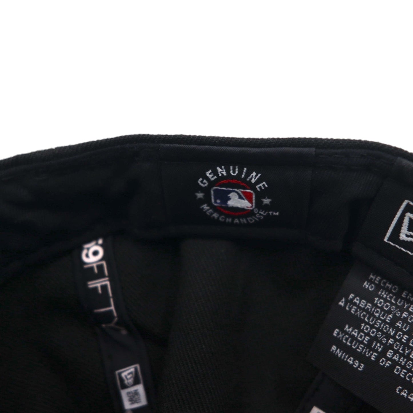 NEW ERA ベースボールキャップ 57.7cm ブラック ポリエステル MLB NY New York Mets ニューヨークメッツ