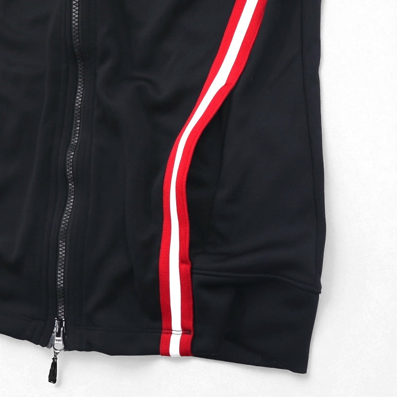 JORDAN BRAND ( NIKE ) ダブルジップ トラックジャケット ジャージ S ブラック レッド ジャンプマン