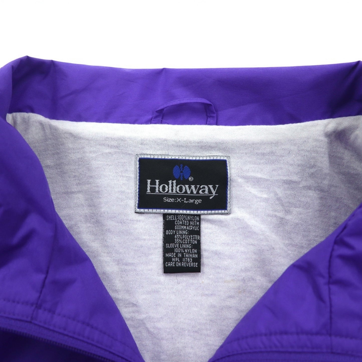 90年代 Holloway ナイロンジャケット XL パープル バック刺繍 Corvette Club シボレー