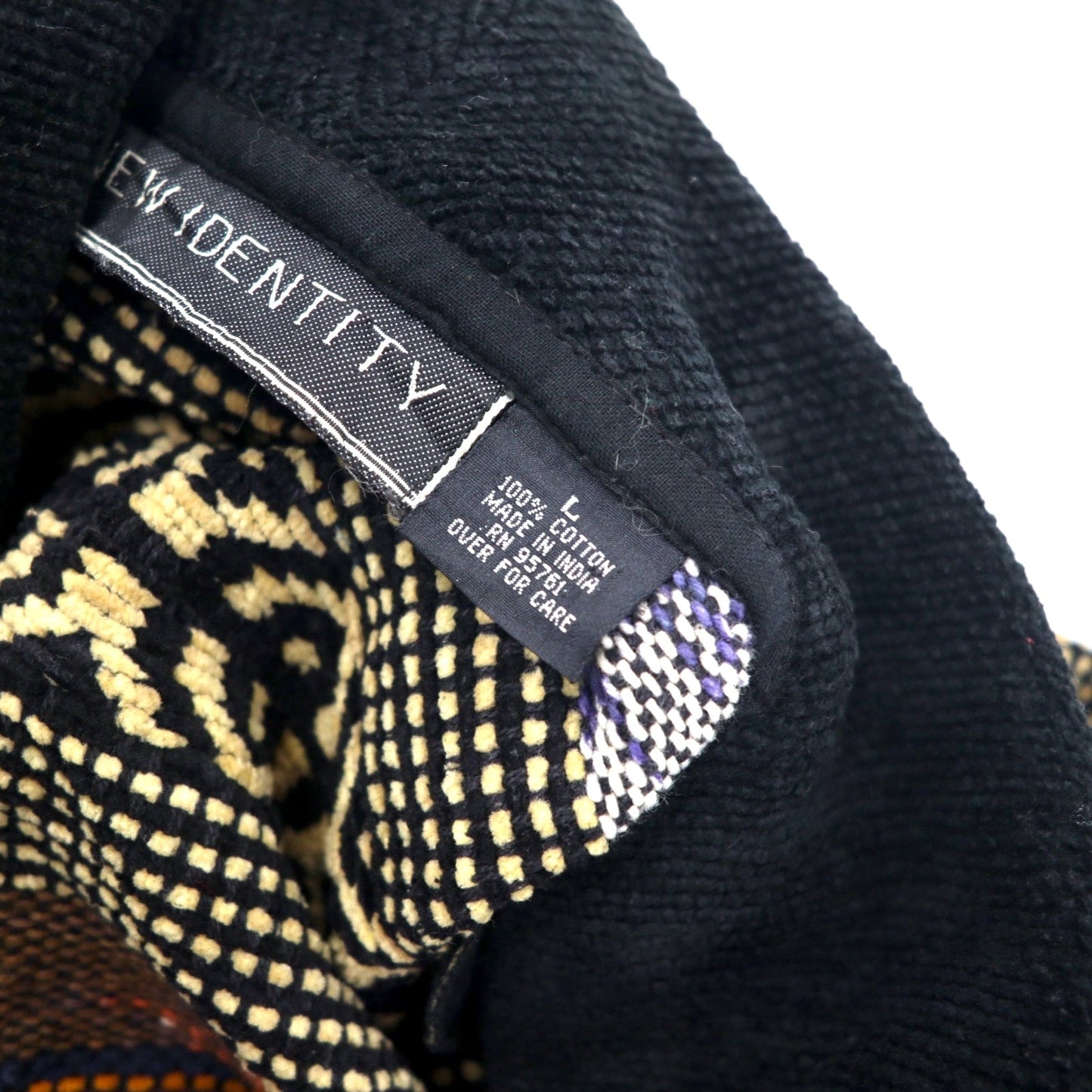 NEW IDENTITY 90年代 ゴブラン織 ジャガード ジャケット L マルチカラー コットン 総柄