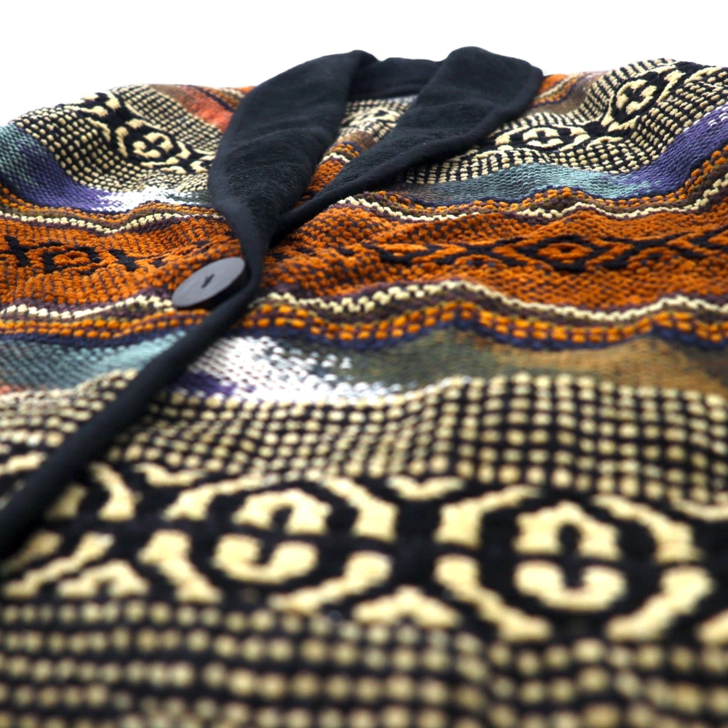 NEW IDENTITY 90年代 ゴブラン織 ジャガード ジャケット L マルチカラー コットン 総柄