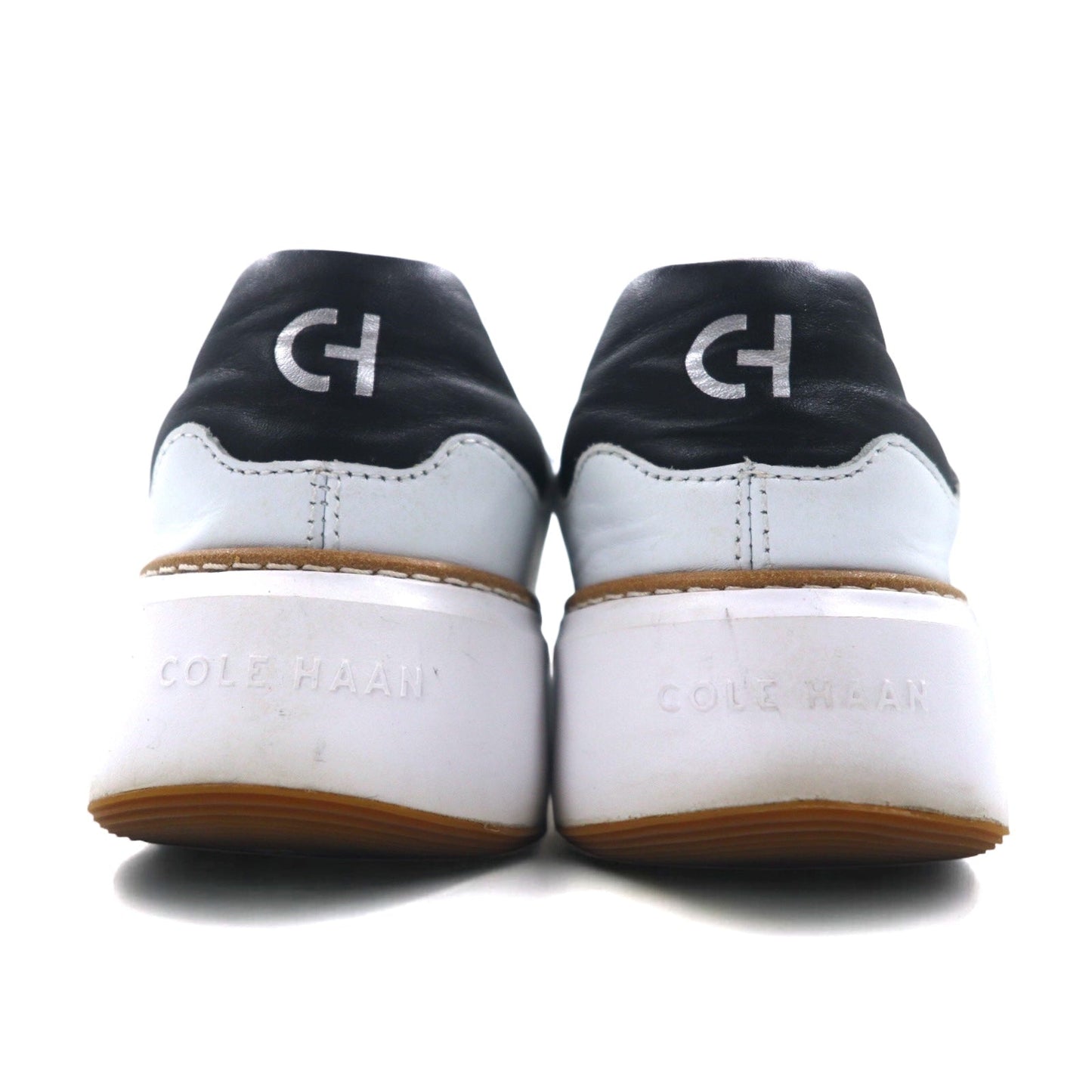 COLE HAAN グランドプロ クラウドフィール HDトップスピン スニーカー 24cm ホワイト レザー 牛革 W22707