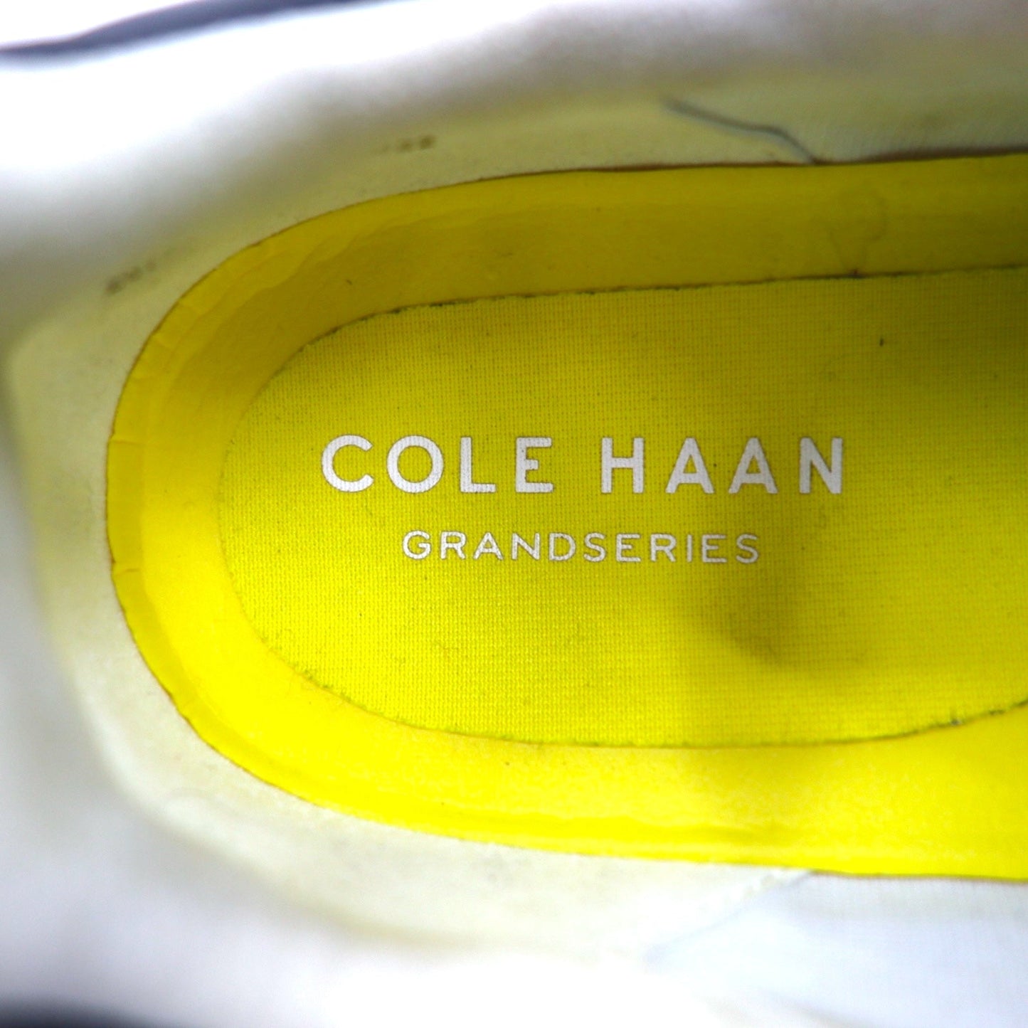 COLE HAAN グランドプロ クラウドフィール HDトップスピン スニーカー 24cm ホワイト レザー 牛革 W22707
