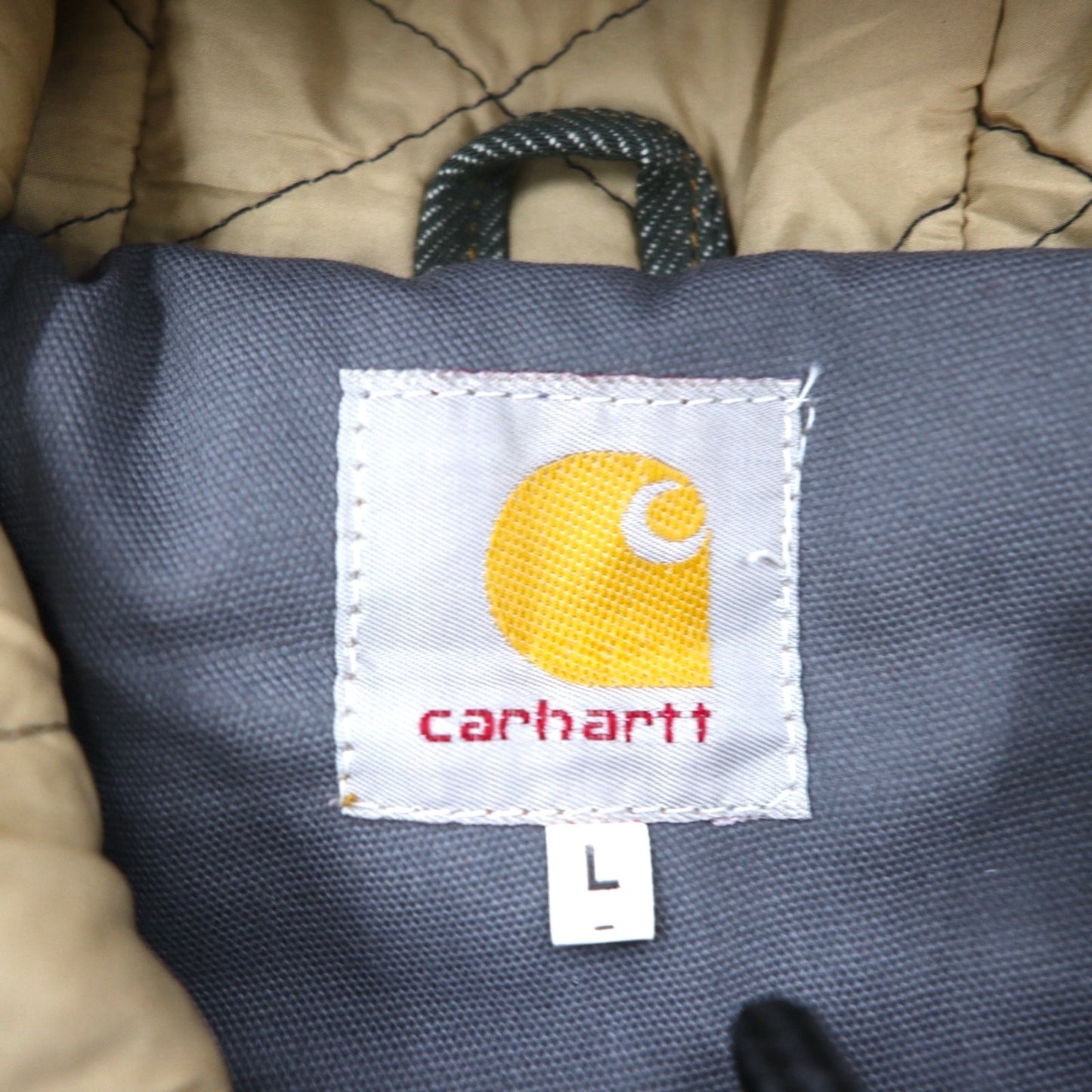 carhartt リメイク 再構築 カラーブロック ダック アクティブジャケット パーカー L マルチカラー クレイジーパターン コットン