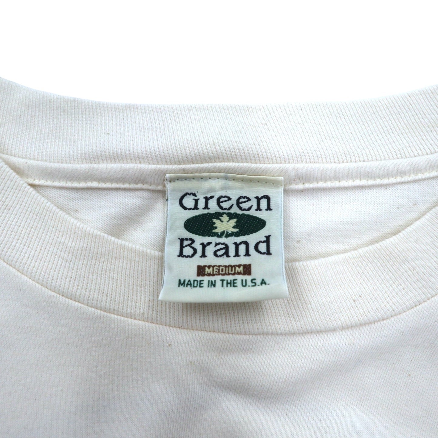 USA製 90年代 Green Brand ロングスリーブTシャツ ロンT XL 袖プリント SPORTSMEN FISH AND WILDLIFE